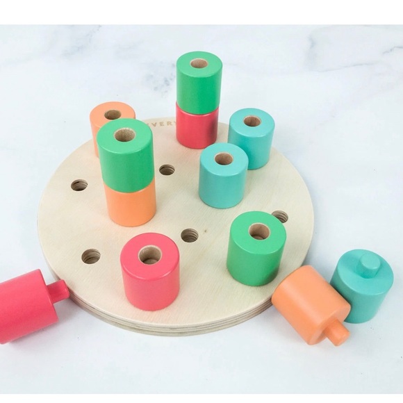 Lovevery Wooden Stacking Peg Board 